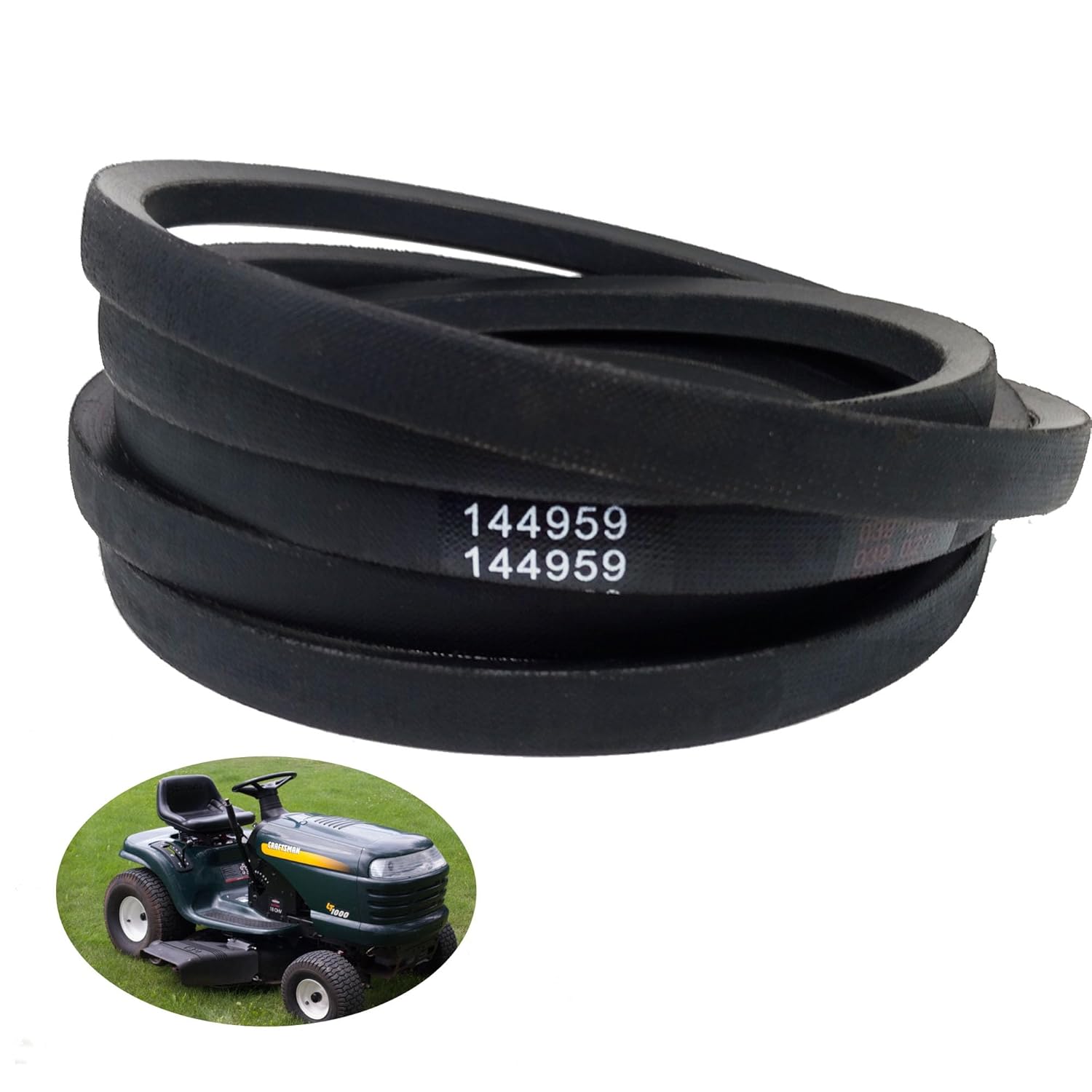 582558001 Lawn Mower Deck Belt 5/8" x 147.5" Replace PartPart Number 582558001 for 196103 Husqvarna 33155 Crafitsman 21546382 Ariens Z 248F RedMax RZT48 Jonsered Z48F