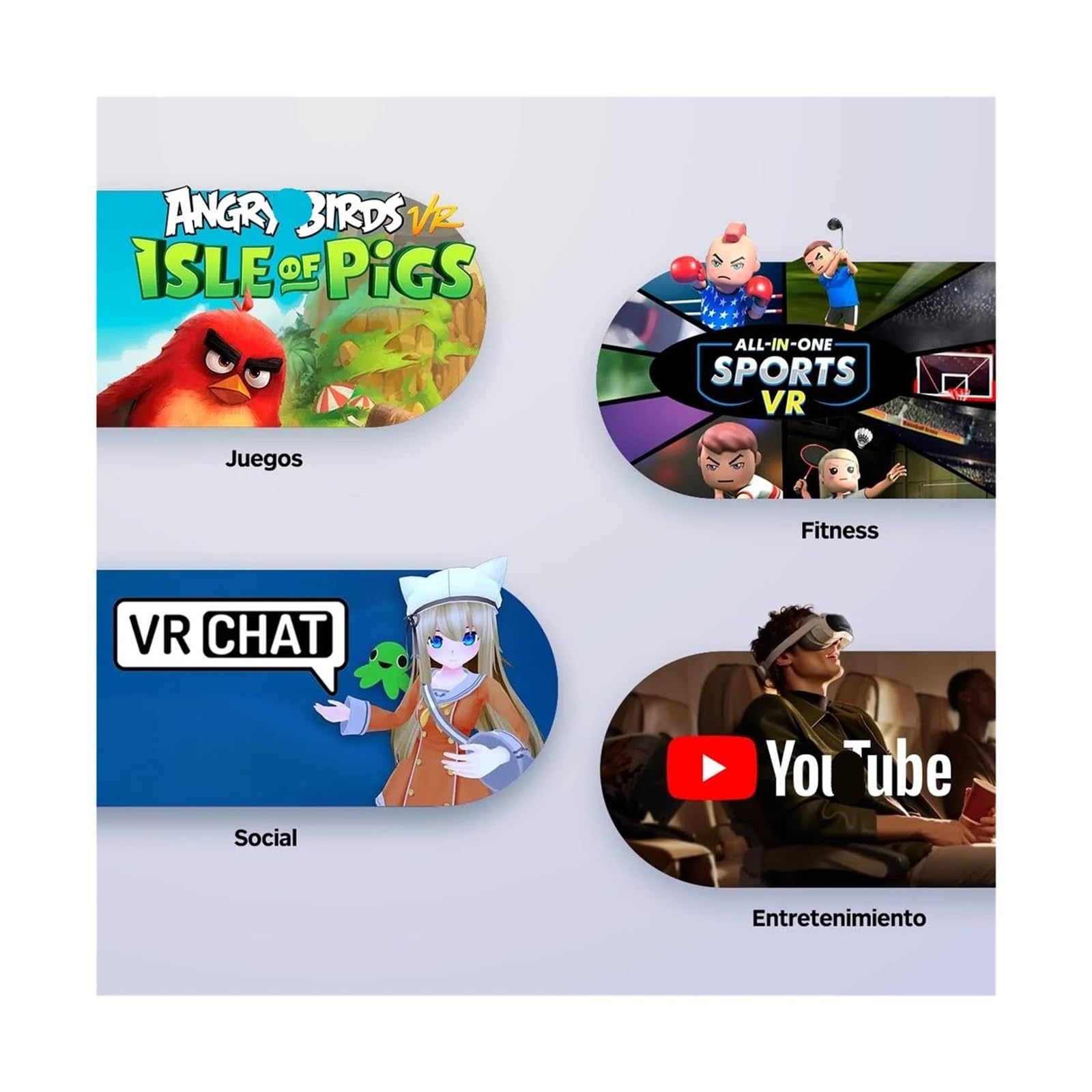 Gafas de Realidad Virtual Ultra VR MR 3D inalámbricas con Pantalla 4K y 6 Grados de Libertad for Juegos de Steam. Todo en uno.