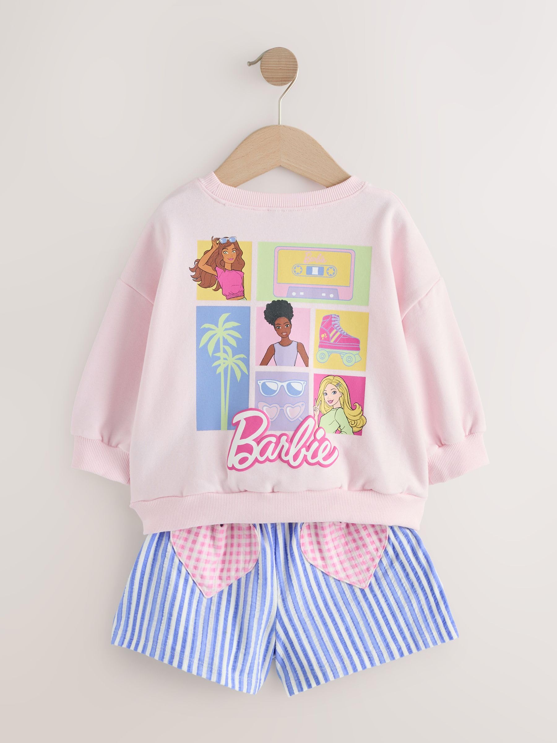 NEXT Niñas Conjunto con pantalones cortos de Barbie
