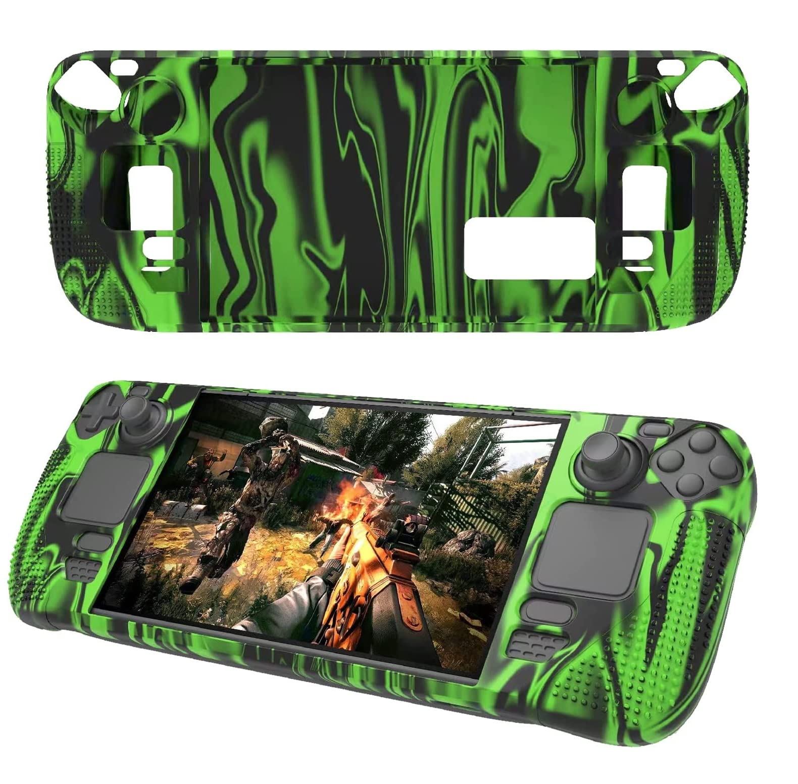 TMG Protective Case for Steam Deck, Full Protection Steam Deck Cover, Non Slip Steam Deck Cover Protector, Shock-Absorption and Anti-Scratch Design - Camouflage Blue (B0C72TCCLW) Amazon Price History, Amazon Price Tracker