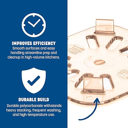 Miniatura 4 de Carlisle FoodService Products Storplus - Bandeja de drenaje para cocina, restaurantes y hoteles, plástico de alta temperatura, tamaño 16, ámbar