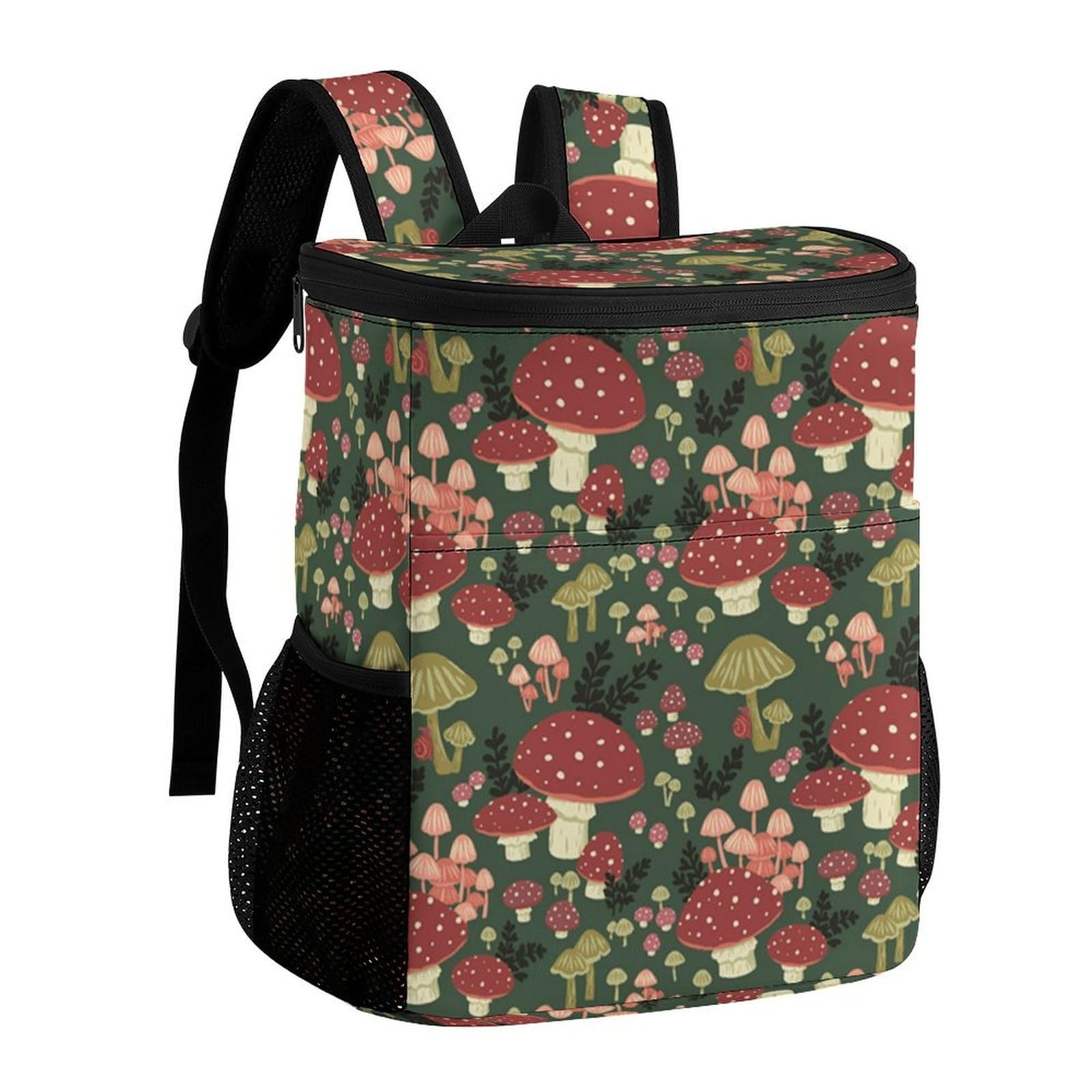 Sac à dos isotherme étanche pour pique-nique et camping Mushrooms