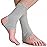 NeoTech Care Ankle Support Sleeve - Open Heel, Light, Elastic & Breathable Knitted Fabric - Medium Compression - For Men, Women, Kids - Right or Left Foot (Gray Color, Size L, 1 Pair)
