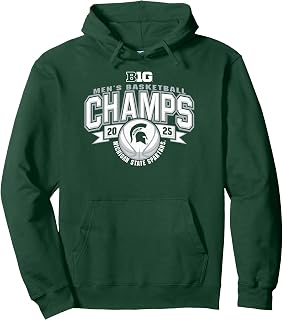 Michigan State Spartans Men's Basketball Big Ten Champs 2025 Pullover Hoodie