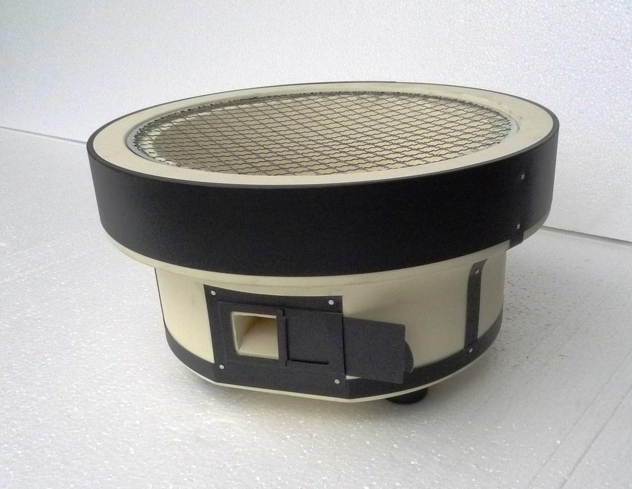 BINCHOTAN Japanese Premium KONRO Grill/Traditional Round Type/NOTO KEISODO/Diameter:33.5cm=1feet1in