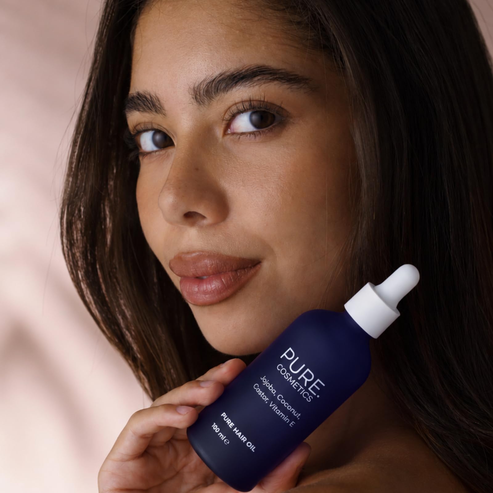 PURE. Kopfhaut- & Haaröl – Nährende Mischung mit Rizinusöl, Jojoba, Kokosöl & Vitamin E – Intensive Pflege für trockenes Haar & trockene Kopfhaut – Für Damen & Herren – Vegan – 100 ml