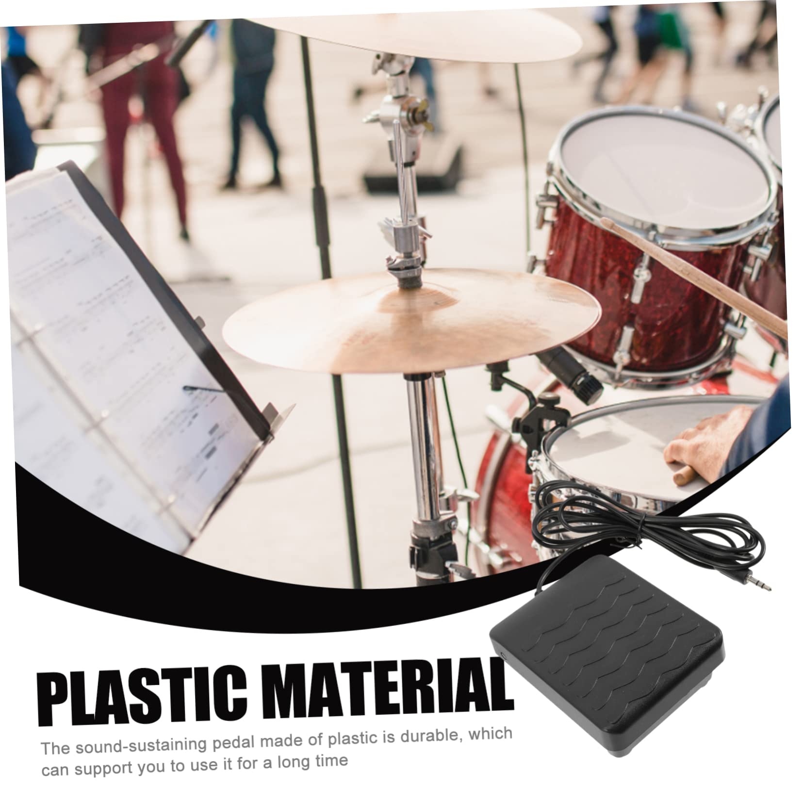 VICASKY 4piezas Pedal De Sostenimiento Para Piano Eléctrico Accesorio Antideslizante Para Teclados Midi y Digitales Duradero y Práctico Para Músicos