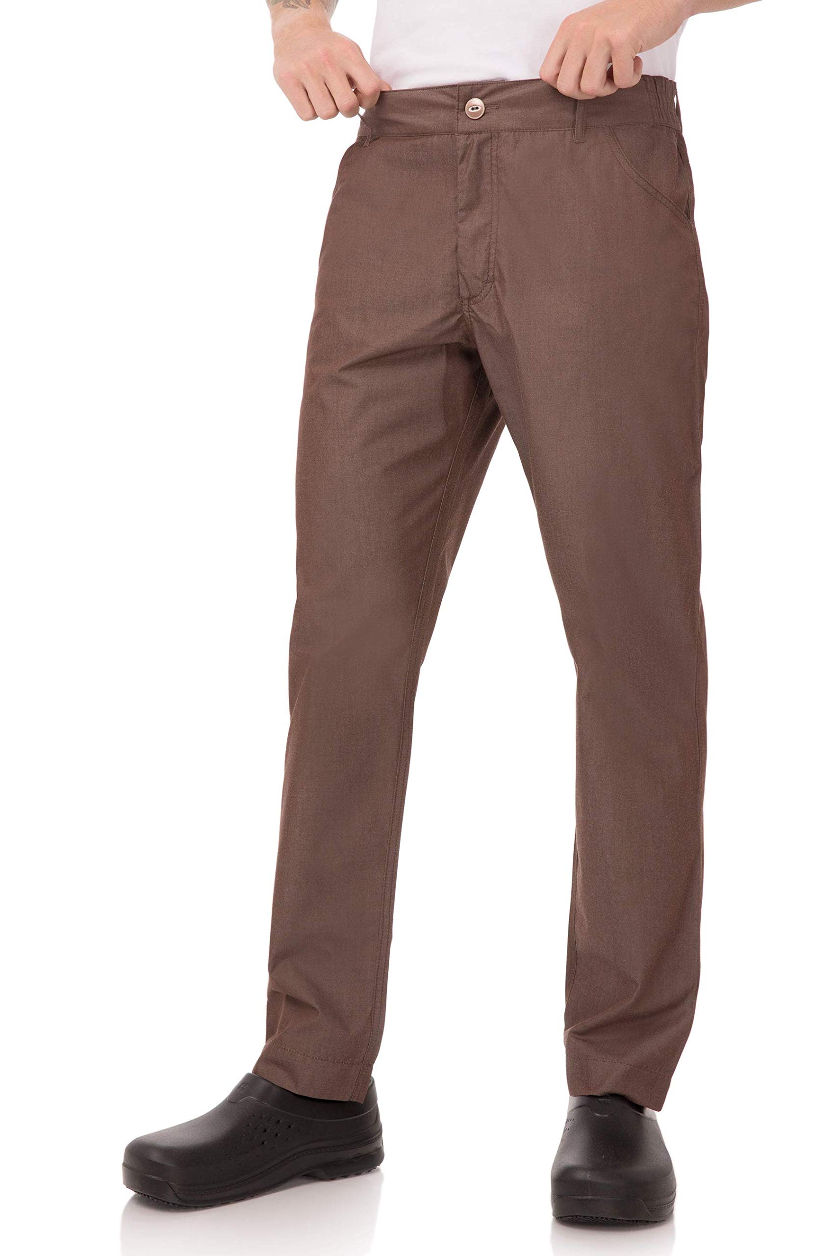 Chef Works Unisex Professional Chefs Trousers Black Herringbone M