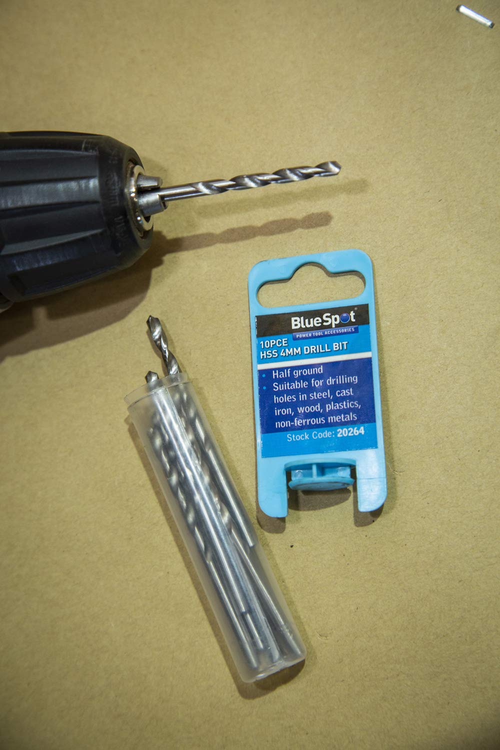 Blue Spot 3,2 Mm HSS Bohrer – 10er Pack, Halbgeschliffen, 118° Spitzenwinkel