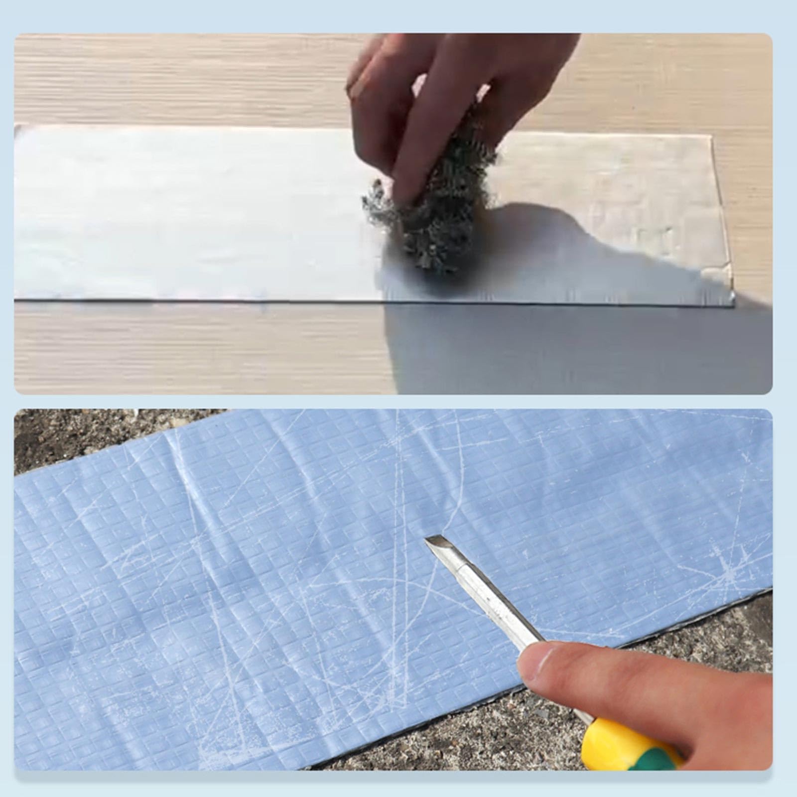 Tela Asfaltica Autoadhesiva Cinta Reparación de Techos Rollo Adhesivo de Tela Asfáltica para Tuberías Metal Fugas de Techo Sello de Ventana Bar(W20cm x T1.50mm x L5.0m)