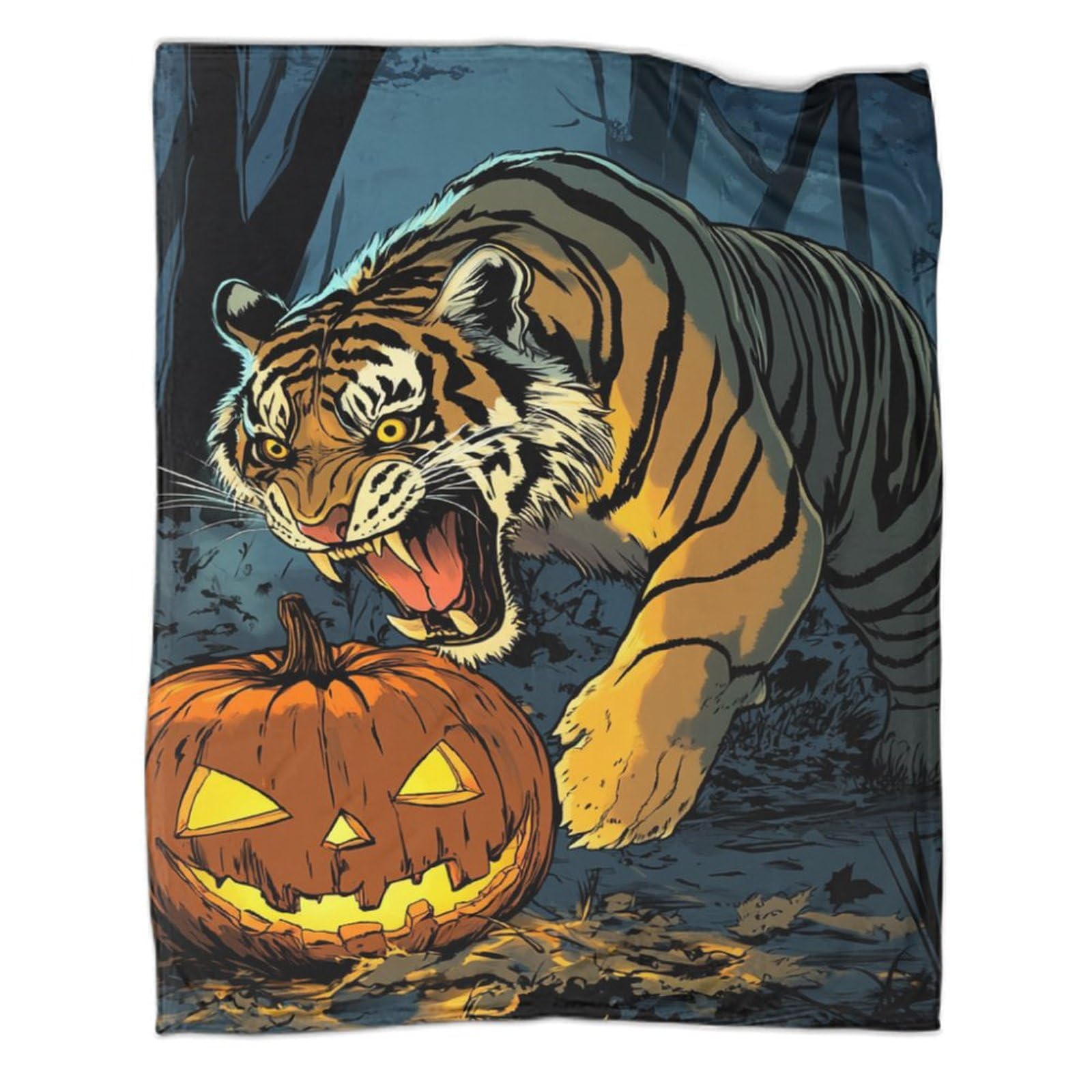 Couverture de voyage tigre idée cadeau originale et chaleureuse pour petits et grands