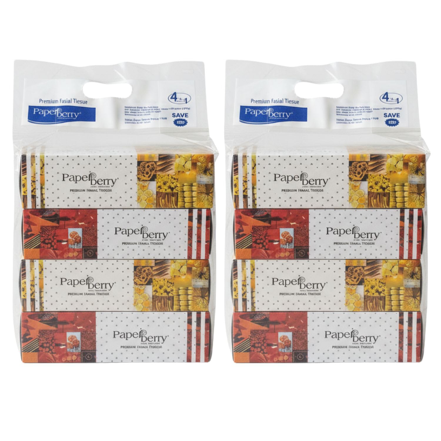 Facial Tissue Box 4-in-1 | 3-Ply Ultra Soft & Strong Virgin Pulp | Hypoallergenic, Unscented Pocket Tissues for Home, Office & Car Pack of 2-image-43