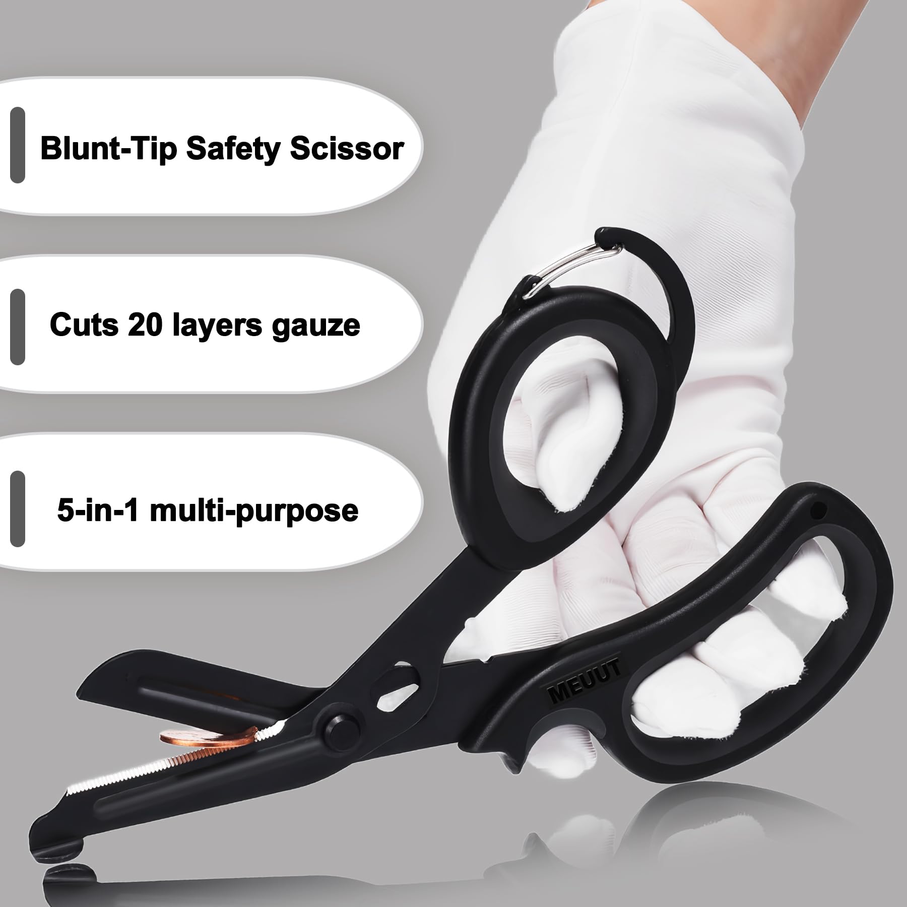 MEUUT Trauma Shears - 2 Pack Medical Scissors -3
