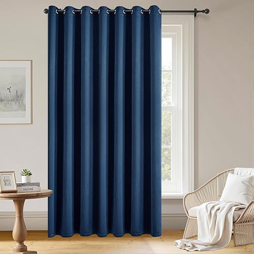 Miniatura 55 de Cortinas opacas para sala de estar, cortinas 100% opacas de 84 pulgadas de largo, juego de 2 paneles, con aislamiento térmico, pestaña trasera y