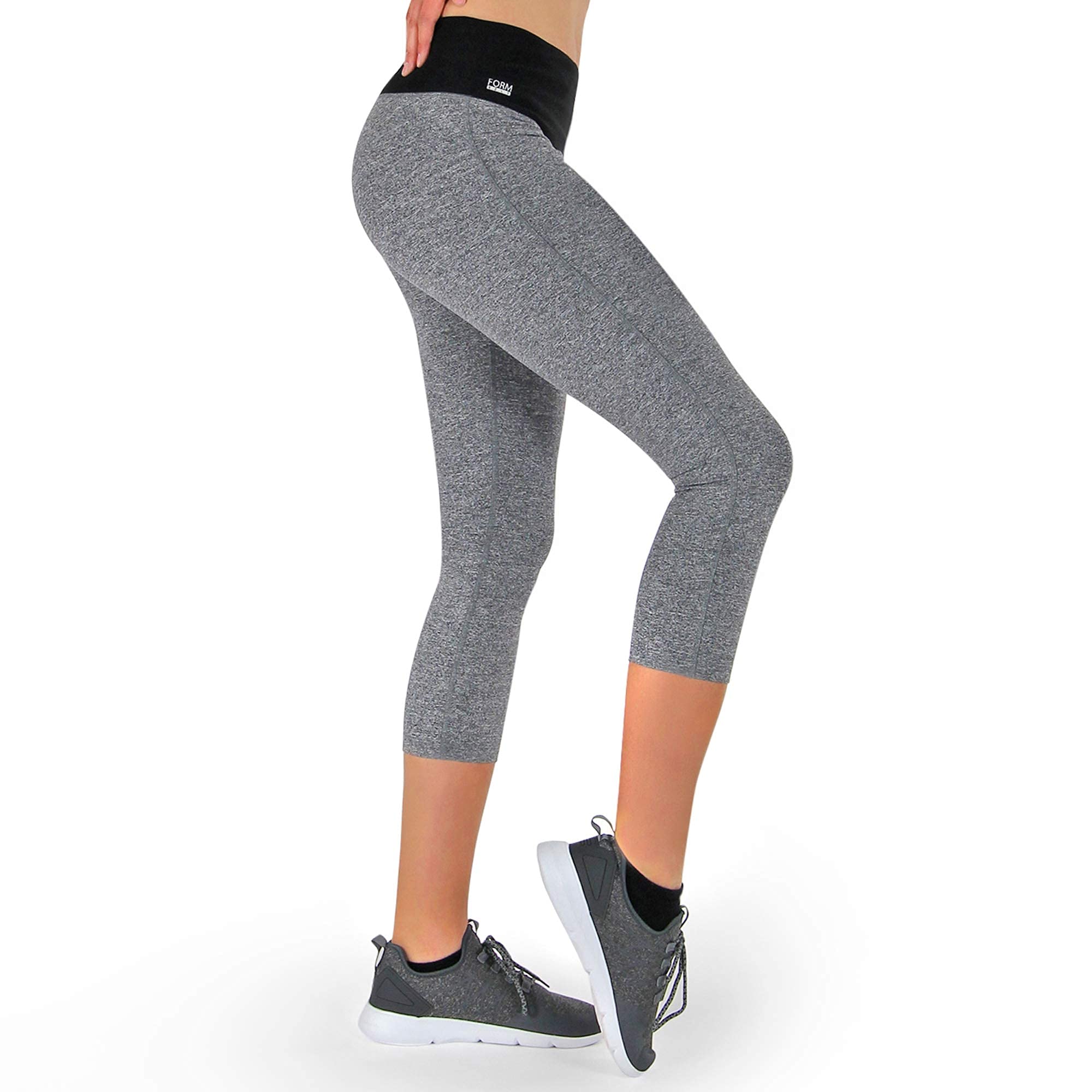 Formbelt® - Pantalón Pirata, Capri de Running con Bosillo, Leggings Deportivo para Mujeres con Riñonera integrada para Teléfonos Móviles Llaves Gimnasio Jogging Correr Escalada Yoga