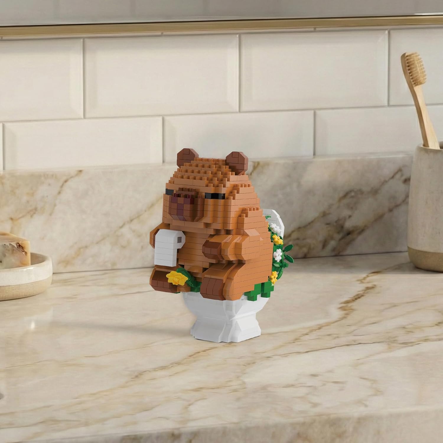 Capybara Building Blocks, 610 PCS Capybara Mini Building Block Sets, Capibara Micro Building Blocks, Party Favors Birthday Gifts for Adults