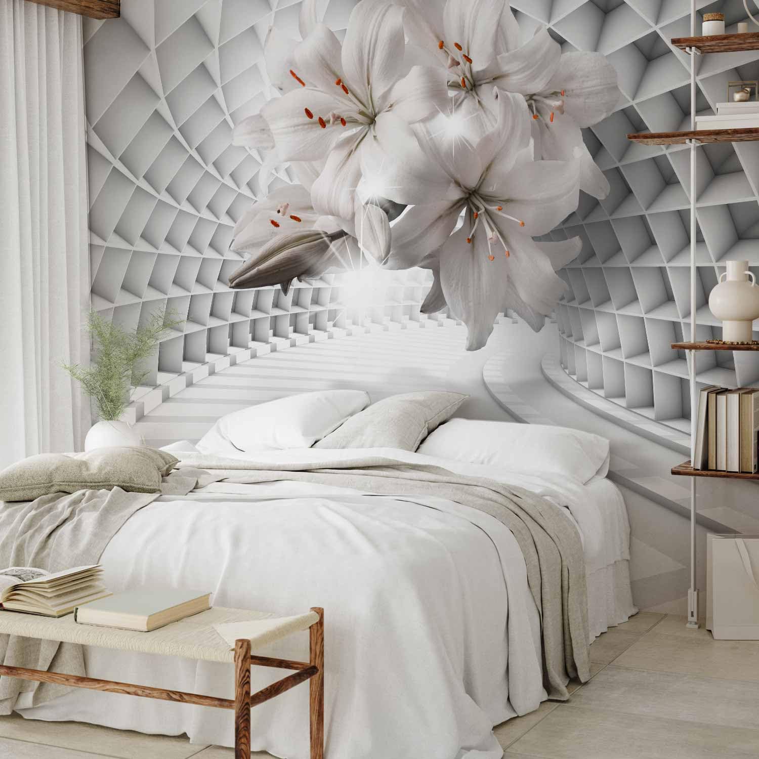 murando - Fototapete Vlies Optik, 400x280 cm, Schlafzimmer, Wohnzimmer | Full HD Druck, 3D-Effekt, lichtbeständige Farben, ideal fürs Wohn- oder Schlafzimmer, schnelle Montage, lichtbeständig, edel