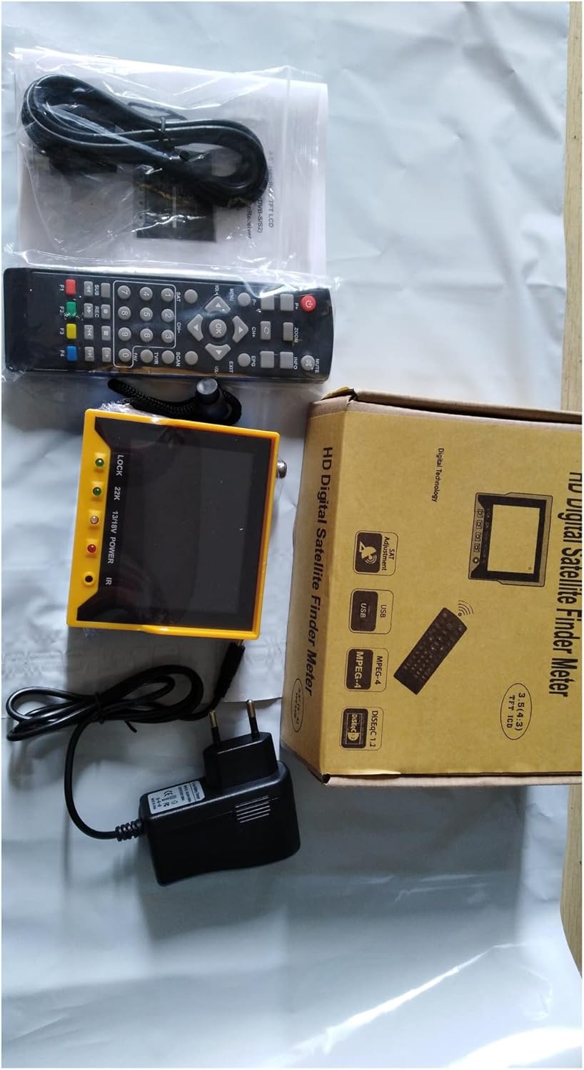 ZUNDU Satellite Finders KPT-356H 3.5 InchHandheld TFT LCD Multi-Function (DVB-S/S2) Digital Satellite Finder 6933 V8 Finder2 for Adjusting Sat TV Dish, 204683890