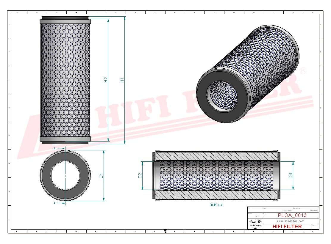 HIFI FILTER LUFT/ÖL ABSCHEIDER OA 1060 kompatibel mit SAO 55530