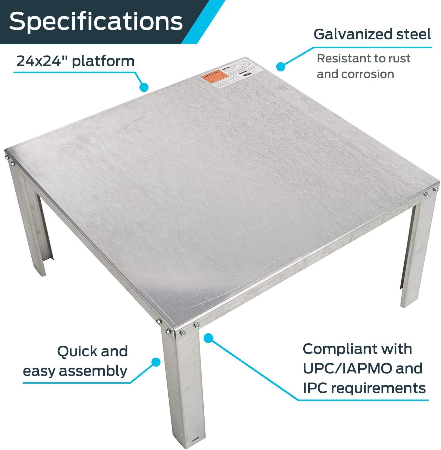 HoldRite QuickStand Soporte para calentador de agua de 24 pulgadas