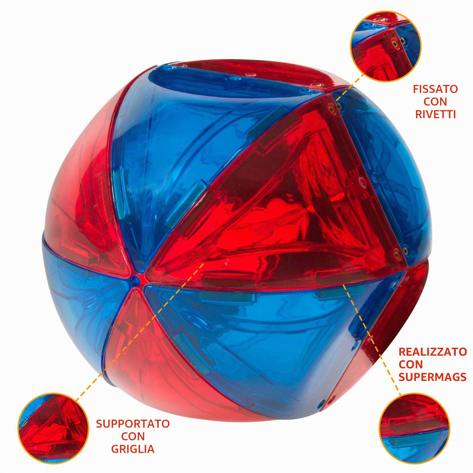 Playmags Blocchi magnetici 28pcs 3D per i Bambini - Impara Forme, Colori, e Alfabeto STEM Giocattoli magnetici Sviluppare capacità motorie e creatività