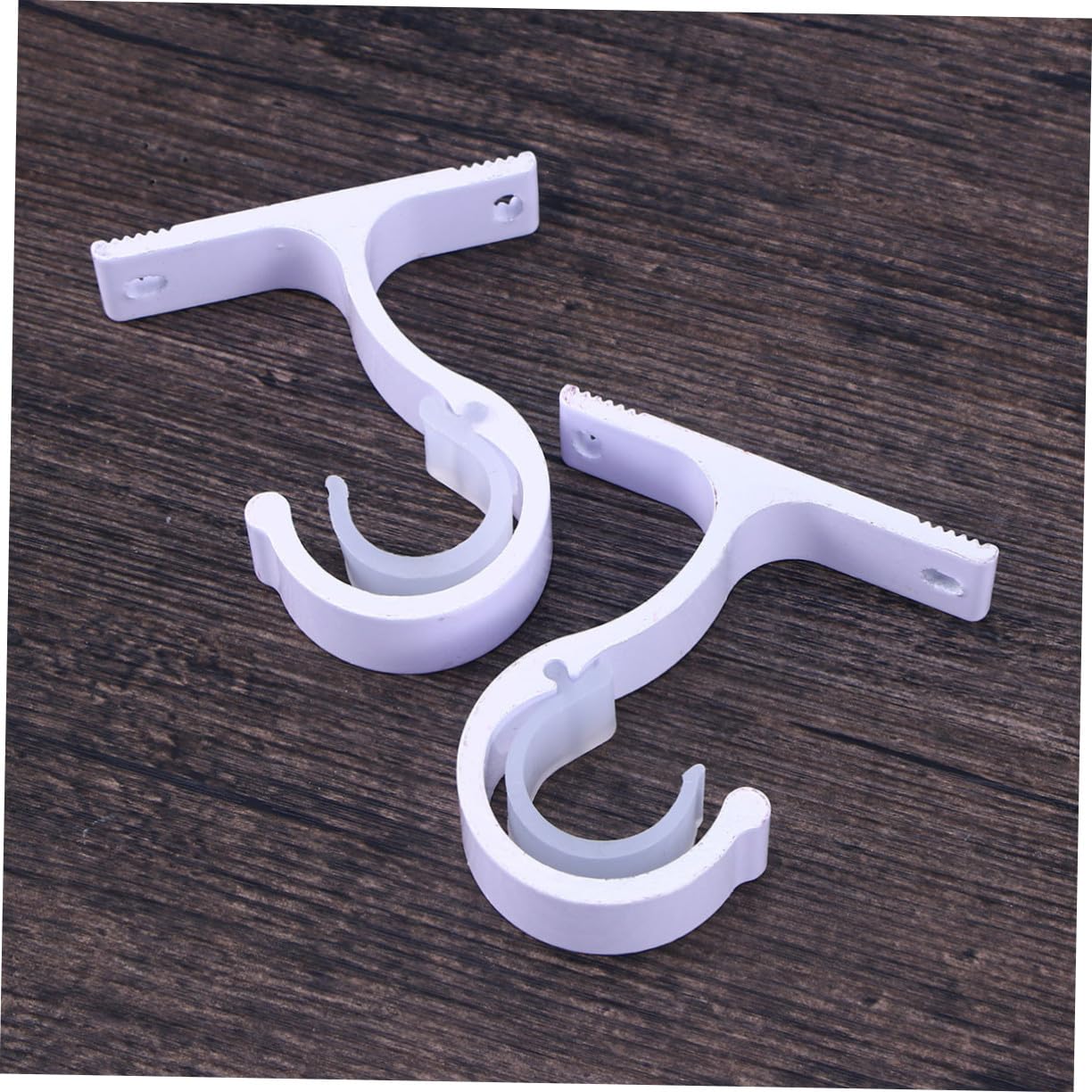 Support de Tringle à Rideaux 2 Pièces en Alliage D’aluminium Renforcé