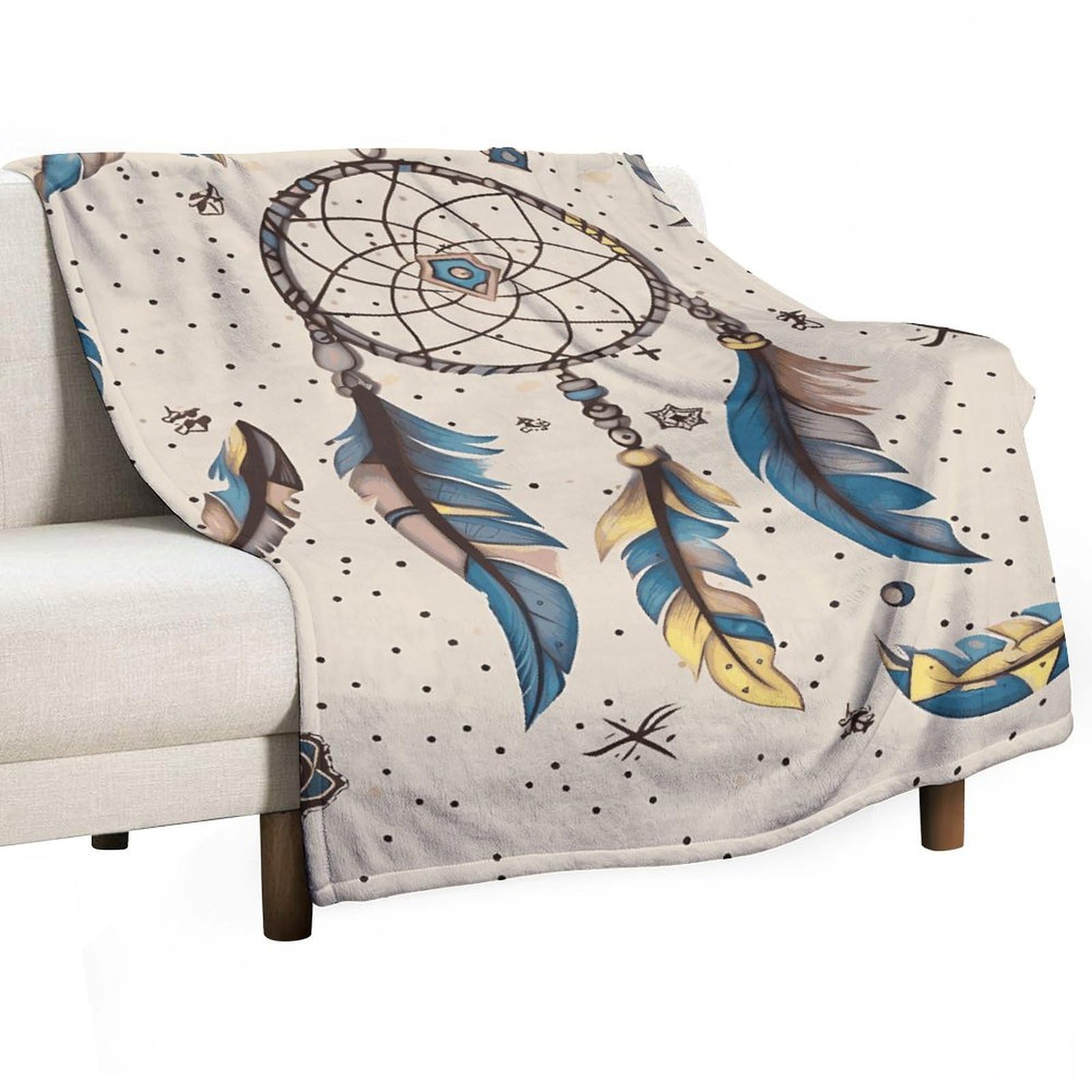 Couverture flanelle super douce et épaisse au motif lune pour une literie de luxe