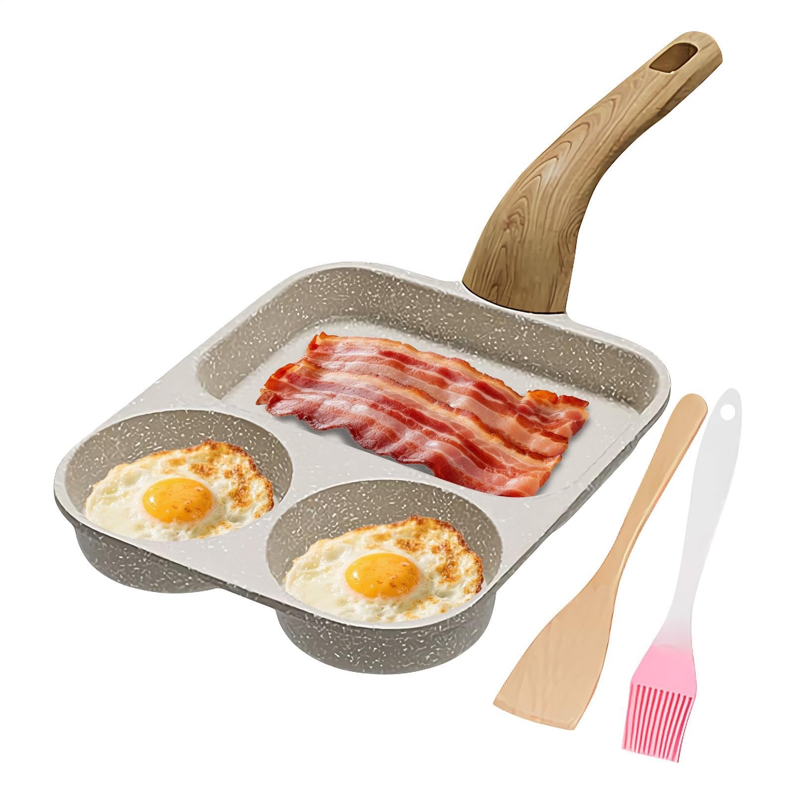Poêle à omelette antiadhésive compartimentée pour cuisine maison et repas
