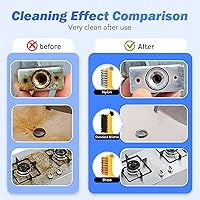 Vista 6 de Juego de cepillos de alambre, 6 cepillos de alambre de latón/acero inoxidable/nailon para limpieza con mango curvado para eliminación de óxido