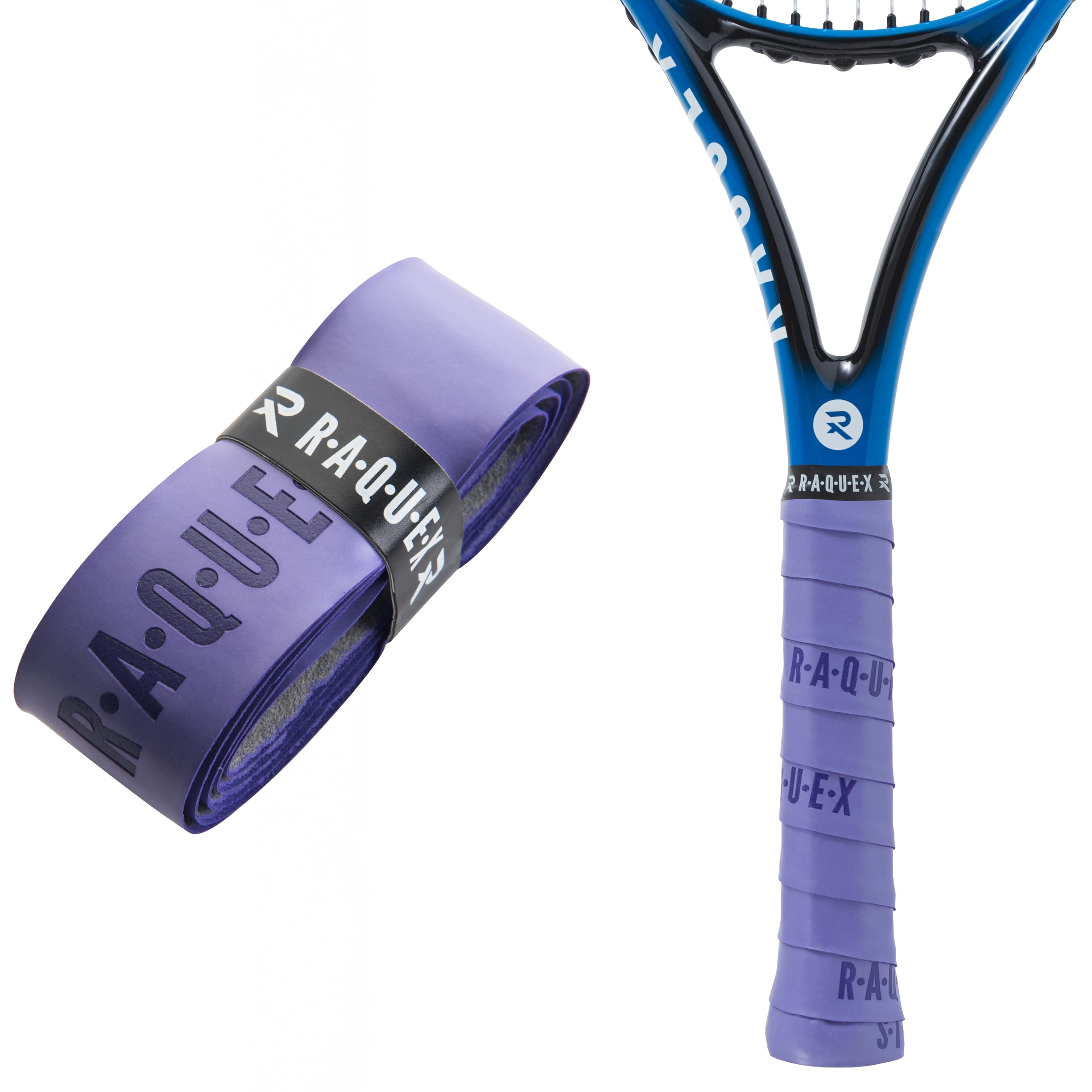 Enhance Replacement Racket Grip: Tennis Grip, Badminton, Squash Grip Tape, Padel, Pickleball. 14 Colours. Premium, Self-Adhesive Tennis Racquet Grip with Finishing Tape