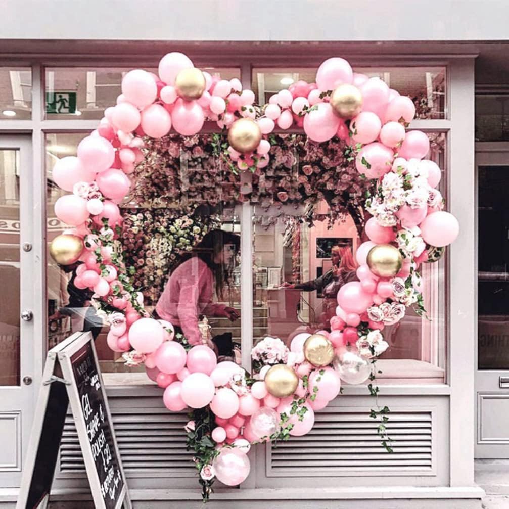 BESPORTBLE Heart Balloon Arch Kit Stand Frame with Water Stable Stand for Birthday