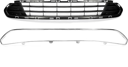 HECASA Rejilla y moldura cromada compatible con Ford Fusion Hybrid 2010-2012/S/SE/SEL Sedan de 4 puertas sin modelo deportivo de repuesto para