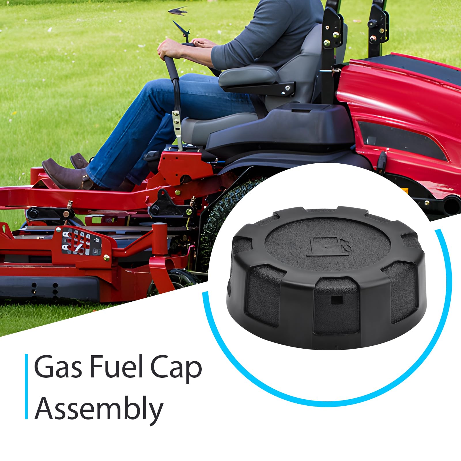88-3980 - Conjunto de tapa de combustible de gas compatible con cortacésped Toro y cortador de tiempo Z-Master