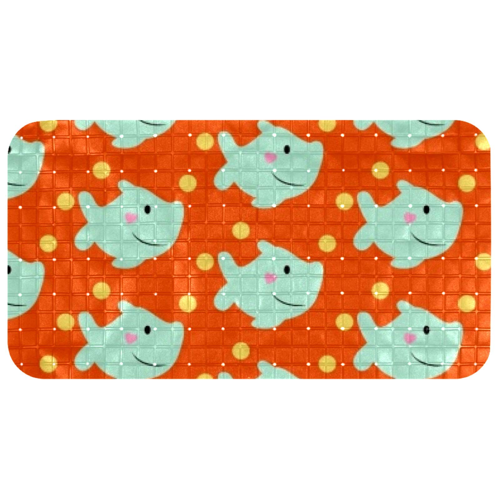 Tapis de bain pour sols en marbre anti-glisse sans latex 68x37 cm