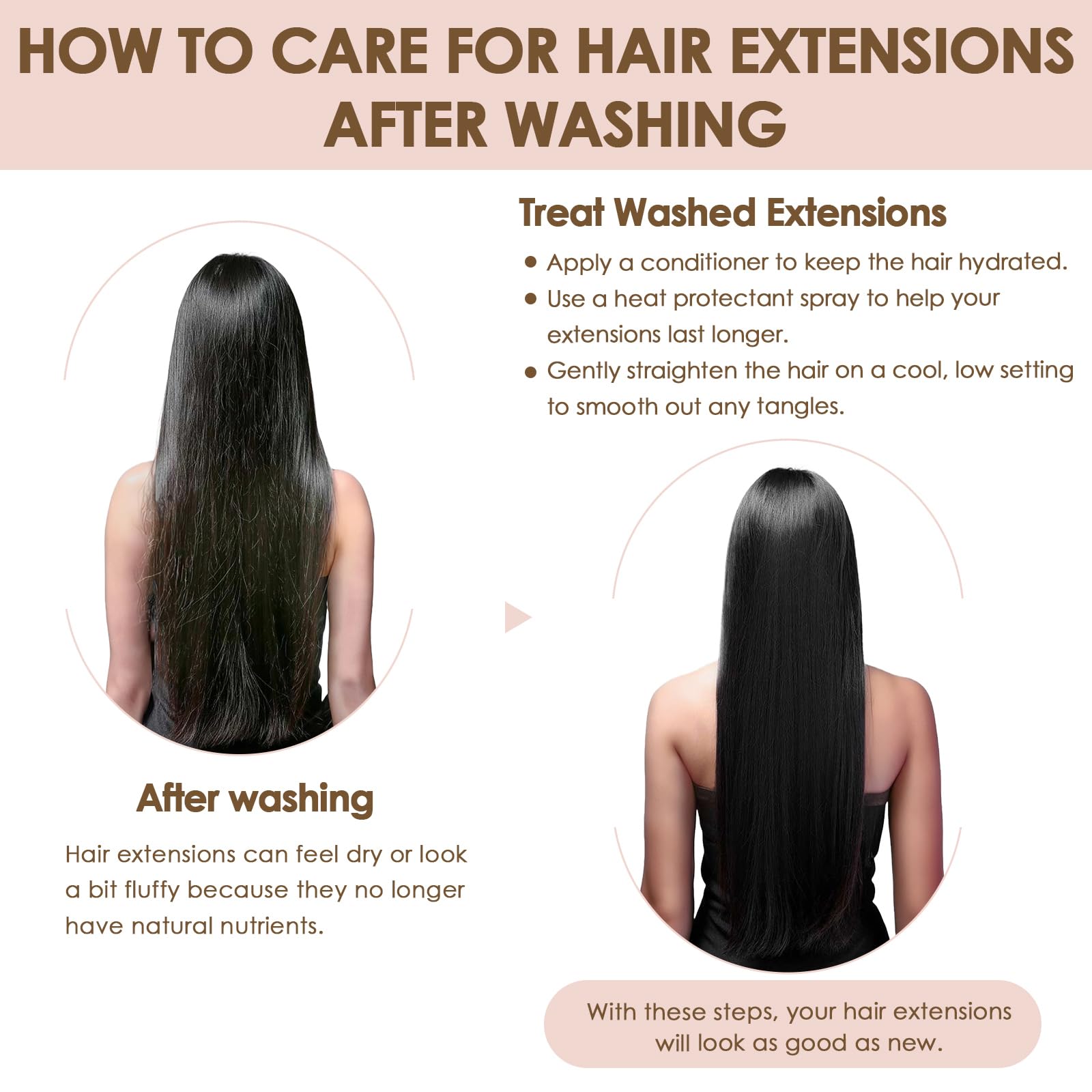 TESS Extensión de cabello humano liso 12RP613R# Marrón claro/rubio claro, 1 paquete (100 g), trama cosida, cabello humano, extensiones pelo natural para mujer, human hair bundle 55cm