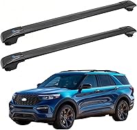 SYDSZ Heavy Duty Aluminum Roof Rack Cross Bars for Ford Explorer U625 2020-2026 Raised Side Rails - 300lbs Capacity, Easy No-Drill Install