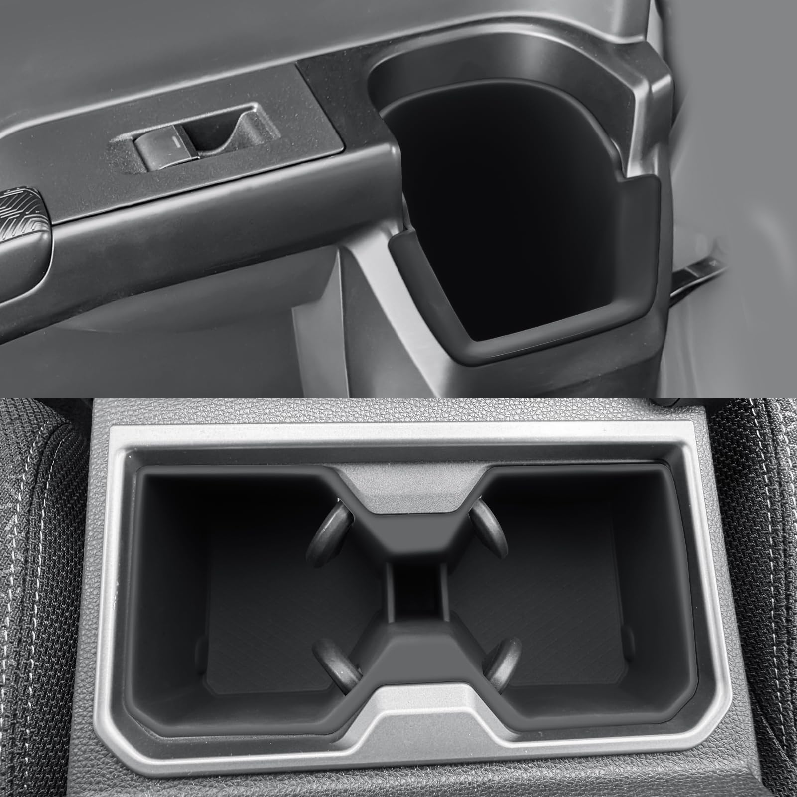 CDEFG 3Pcs for 2025 2026 Toyota 4Runner Center Console Organizer Middle Console Storage Cup Holders for 2025 2026 Toyota 4Runner Accessories Rear Door Cup Holders