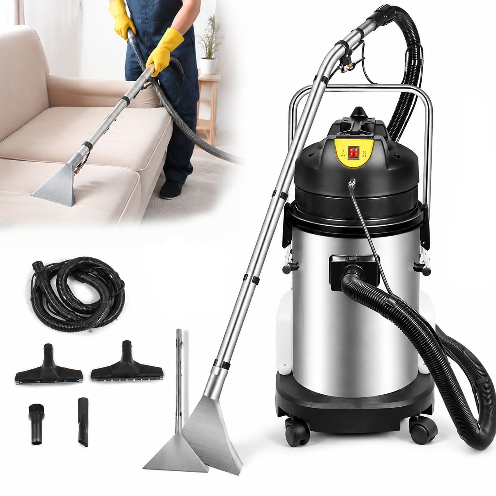 Gewerbliche Teppichreinigungsmaschine, 3-In-1 Extraktor Staubsauger