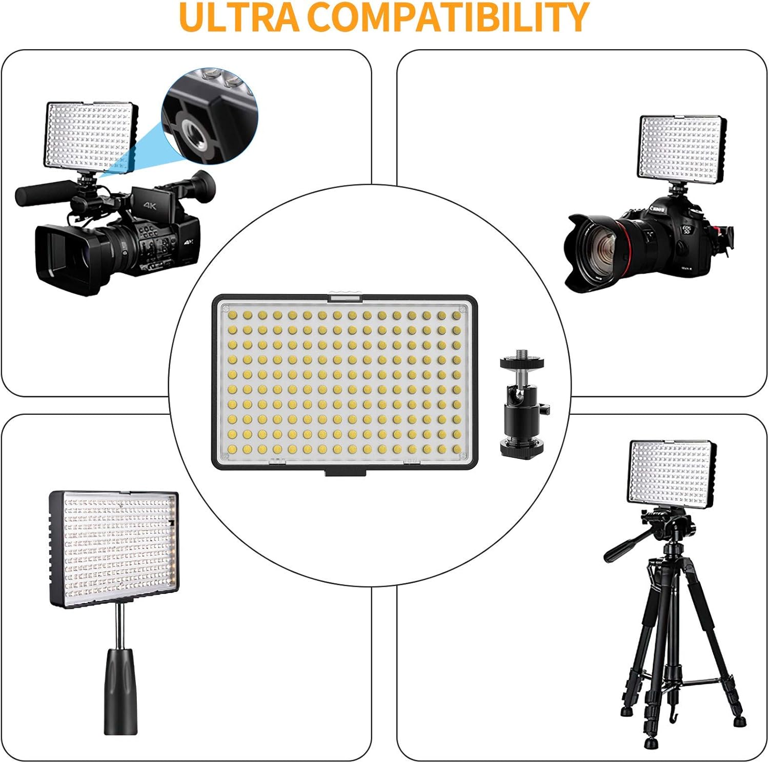 Onе-Dау Sаlе: Uр tо 80% оƒƒ SAMTIAN LED Video Light Kit with 79''Adjustable Light Stand, 2-Pack Dimmable Photography Lighting with Carrying Bag, Batteries, New Led Light Panel for Product Portrait Video Shooting YouTube Facebook
