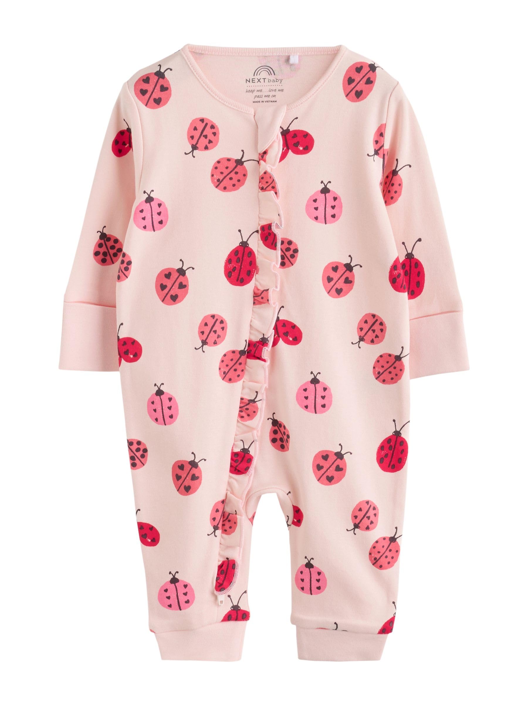 NEXT Bambina Confezione da 3 Tutine per Neonati con Zip bidirezionale