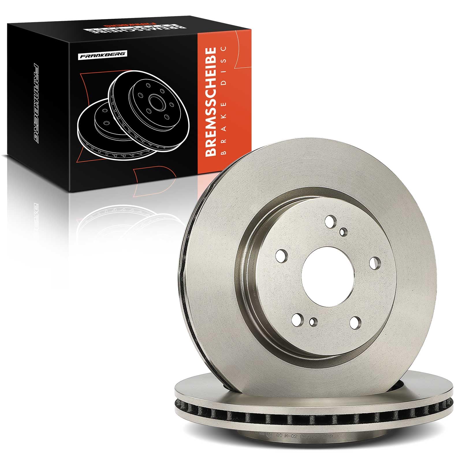 Frankberg 2 discos de freno delanteros ventilados de ⌀295 mm 5521165J00000 | Compatible con: Grand Vitara II JT TD TE