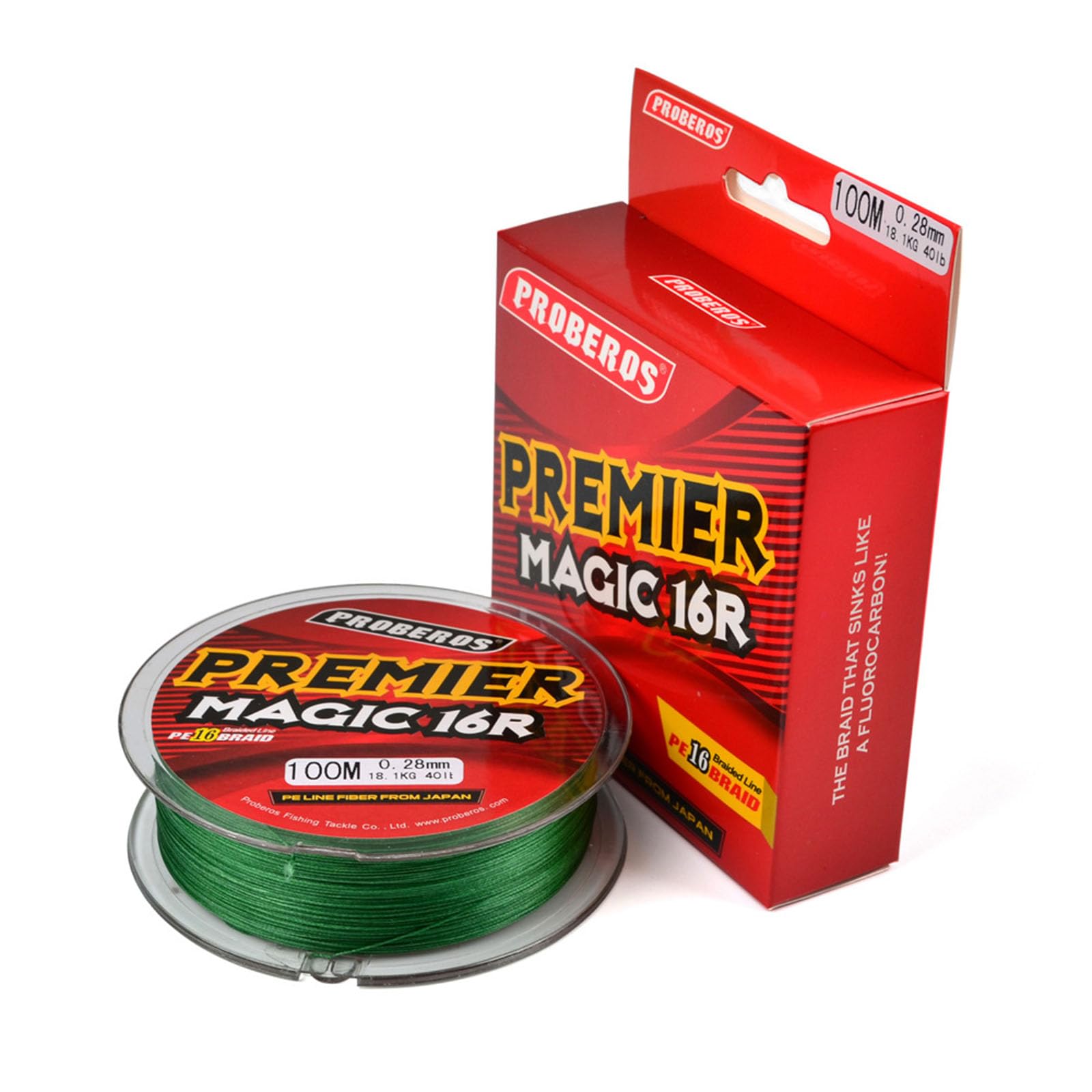 Haclen Green 100M Braid Braided Fishing Line - 16 Strand Abrasion Resistant - No Stretch - Super Strong Pe Fishing Lines,,80Lb/0.45Mm
