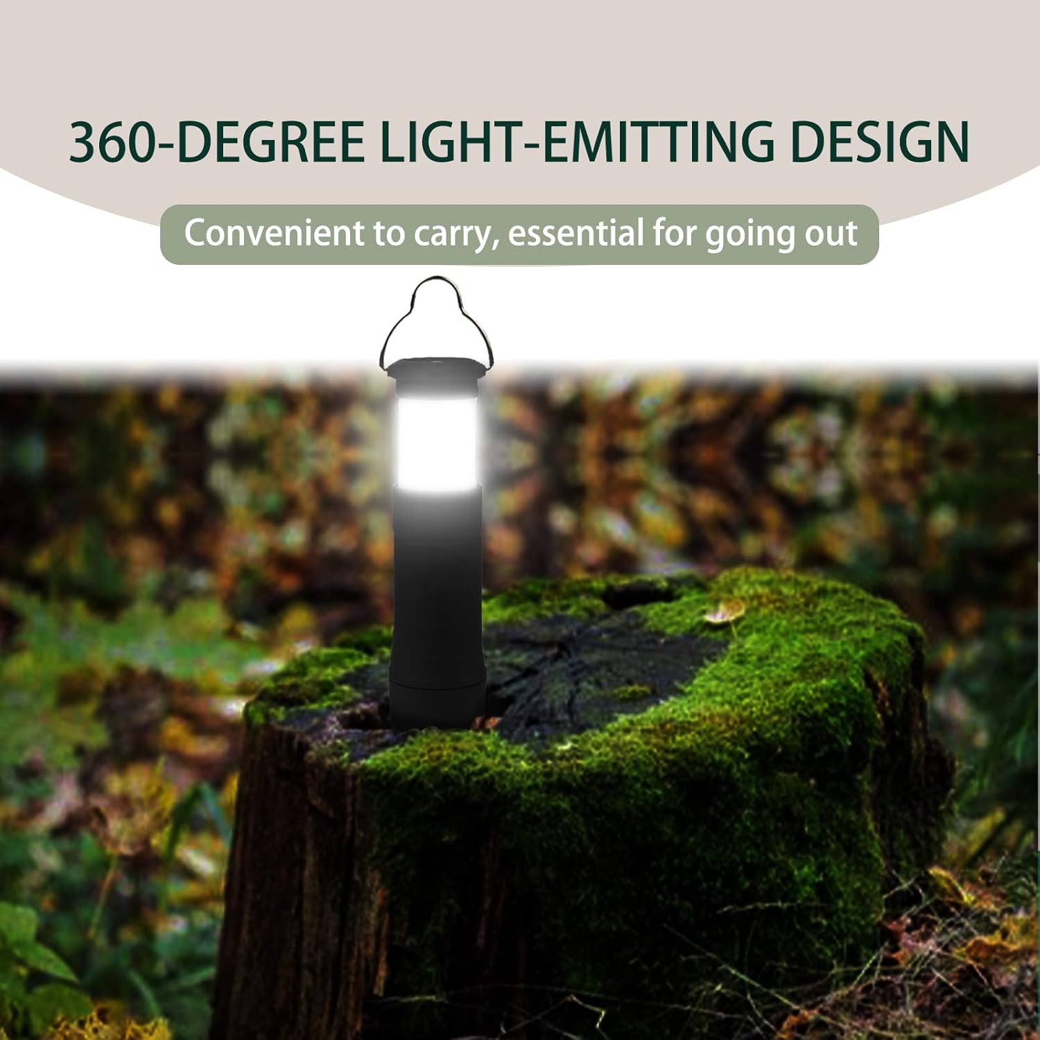 Lantern and Flashlight Combo 2-in-1 Mini Lanterns and Flashlights with 3 Modes Portable Outdoor ,for Power Outages, Camping Equipment Supplies Survival Kits Battery Powered Operated Lanterns Lamp - - 