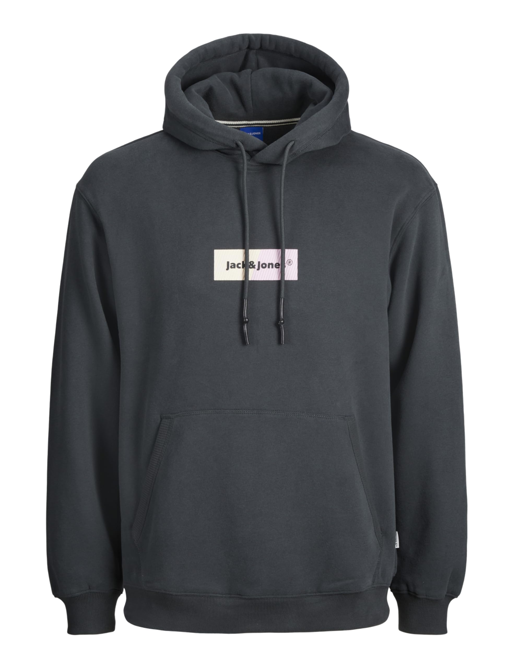 JACK & JONES Jorbronx Rectangle Sweat Hood, Forest River, L
