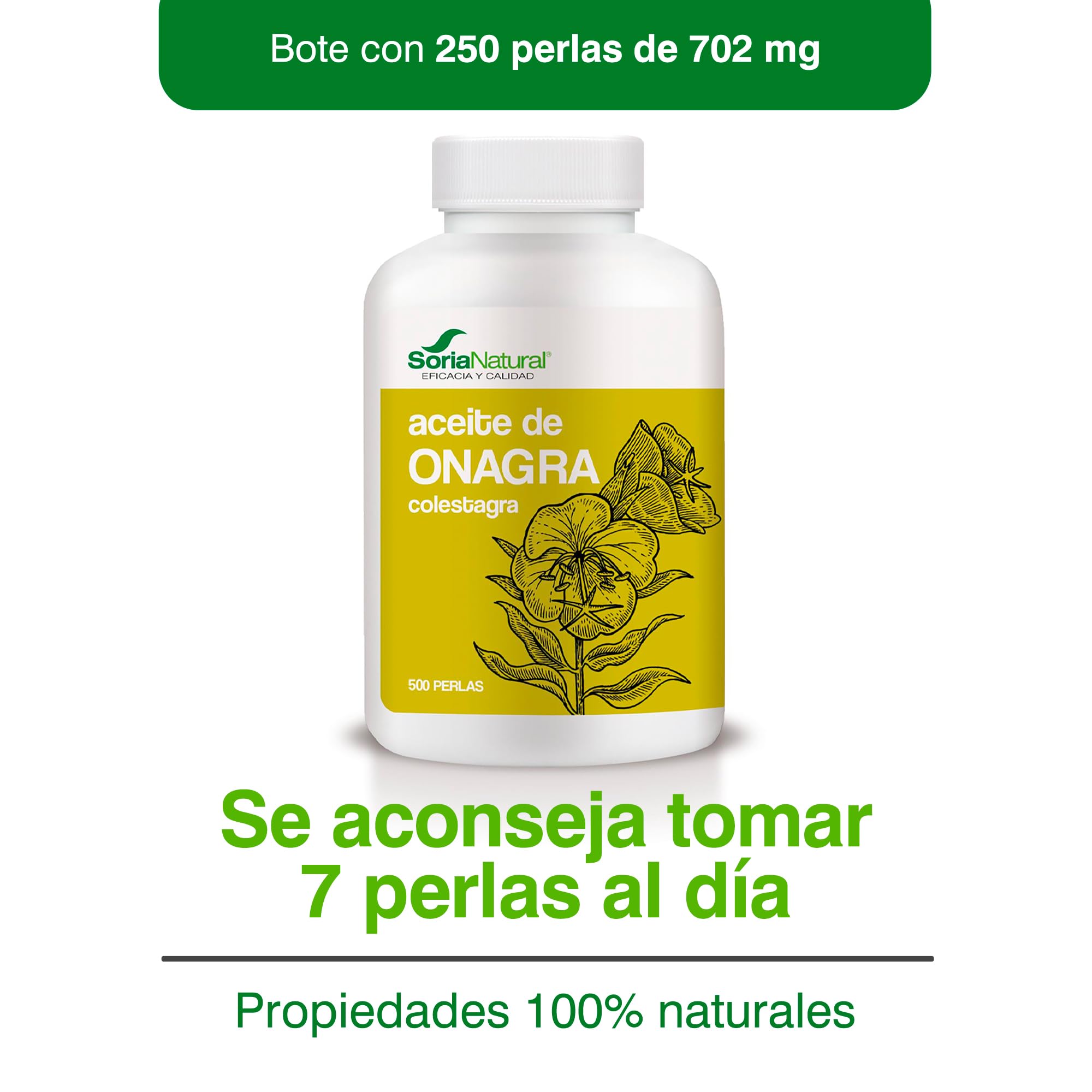 Soria Natural Colestagra Aceite de Onagra - 500 Cápsulas
