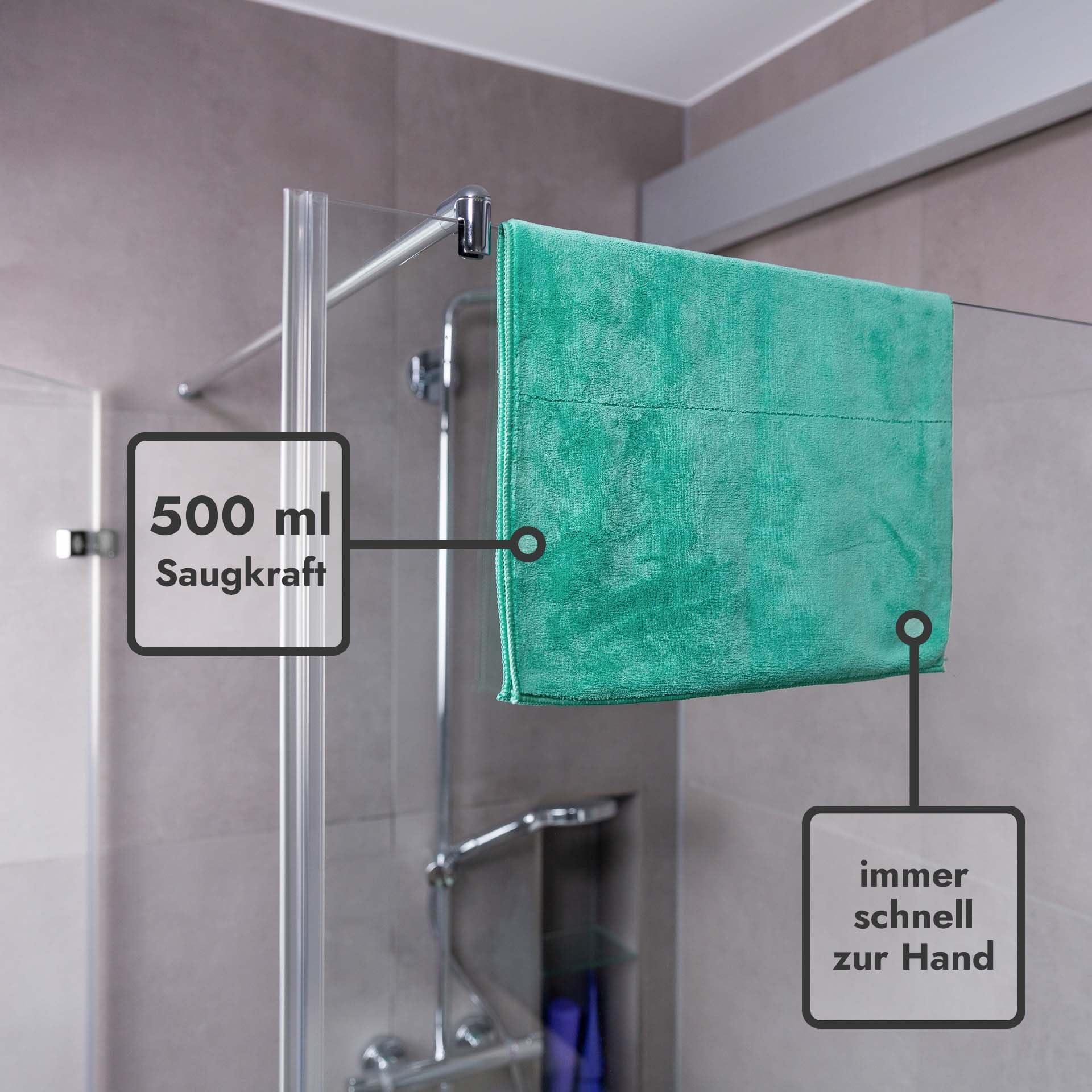 unicopuro® Soft Touch Microfasertuch 60 × 40 cm anthrazit 8er Set – vielseitiges Allzwecktuch mit 500 ml Saugkraft & Polierseite – für Küche, Bad, Fenster & Tierpflege – 600 g/m², 60 °C waschbar