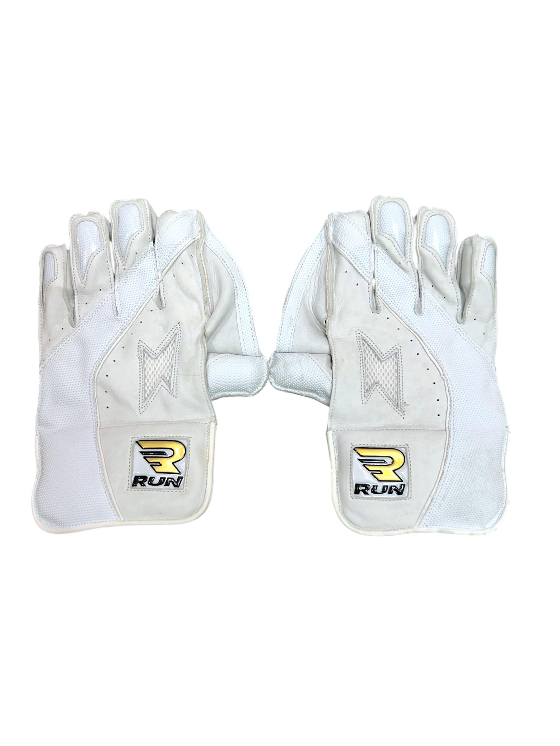 Leather Test Series Keeping Gloves | Cricket Equipment Set | Suitable for Tennis Ball & Leather Ball Play | Practice, Training & Match Use-image-33