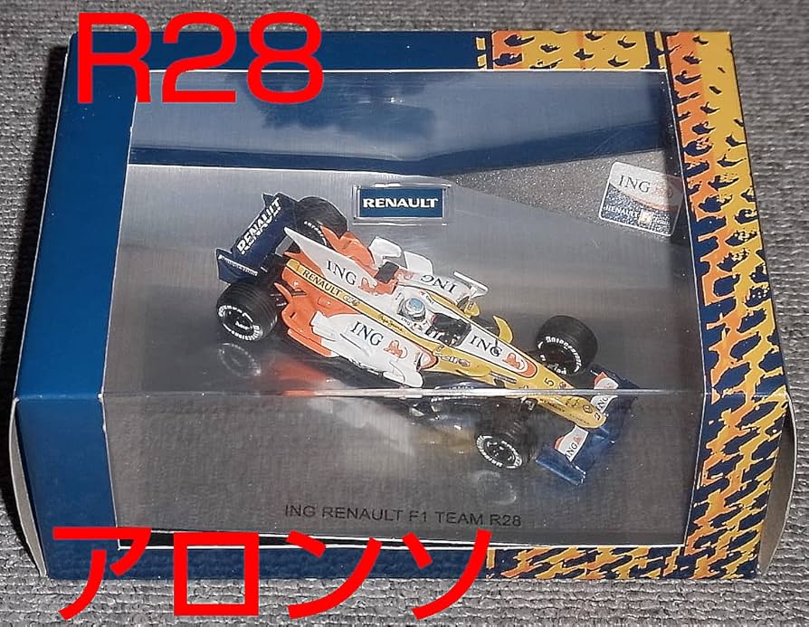 ルノー別注 1/43 ルノーF1 R28 アロンソ RENAULT 2008 ノレブ NOREV