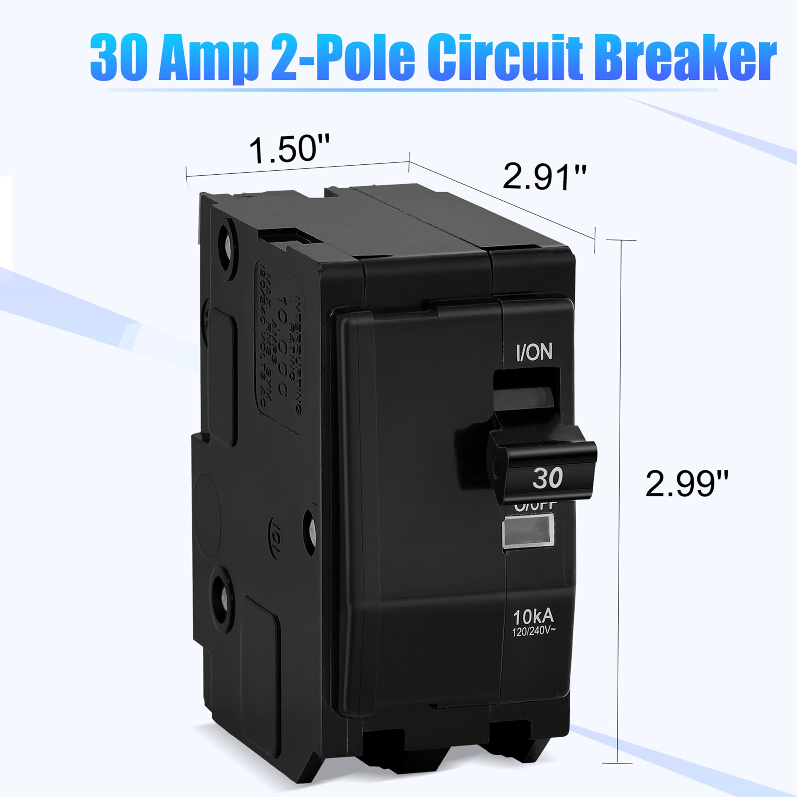 30Amp 2-Pole Circuit Breaker for QO230CP,Compatible with SD QO Load Center, CSED, and NQOD Distribution Panels,120/240 V,10kA — Amazon image 2