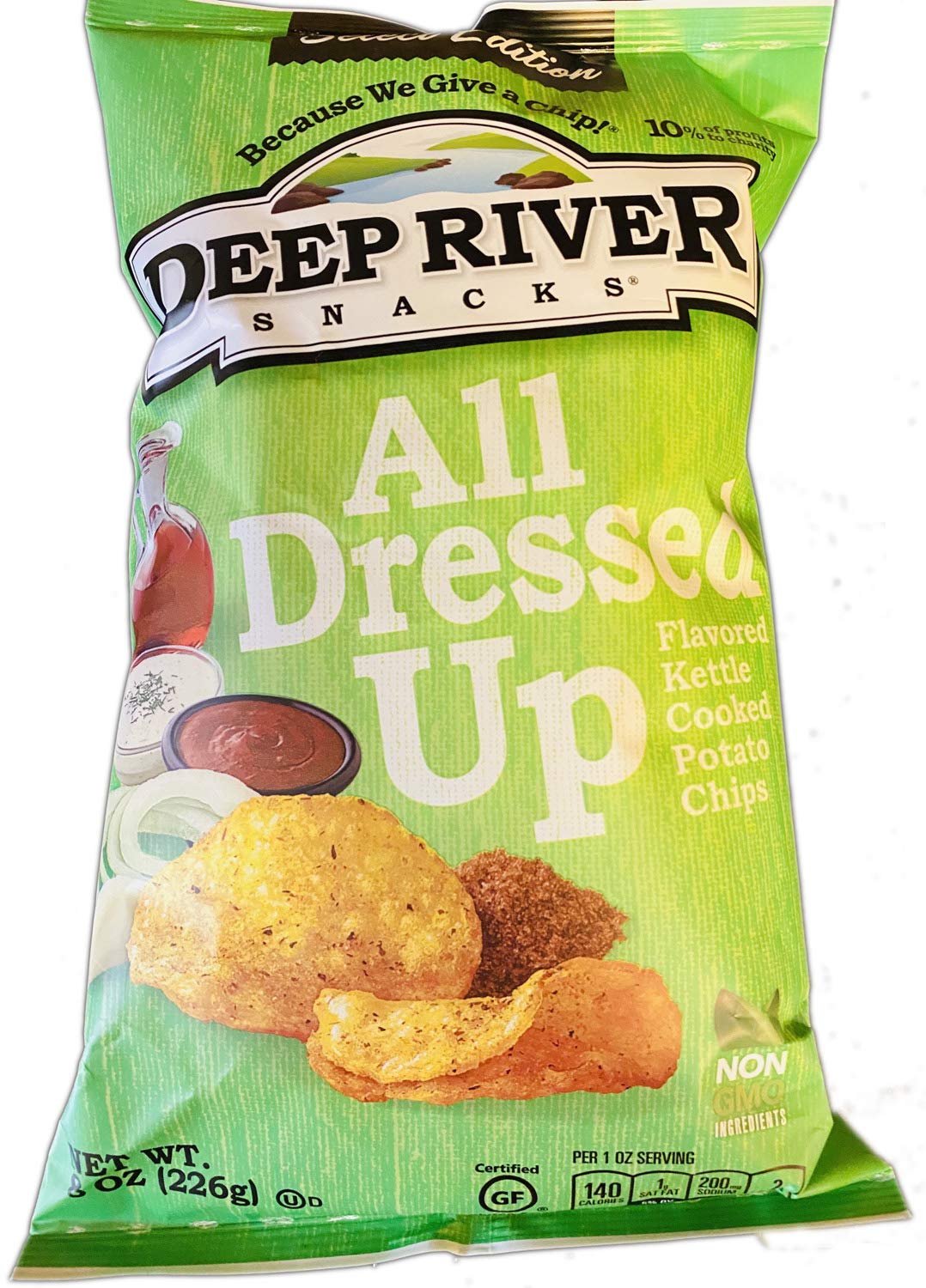 Deep River Snacks Potato Chips 8 Oz! All Dressed Up